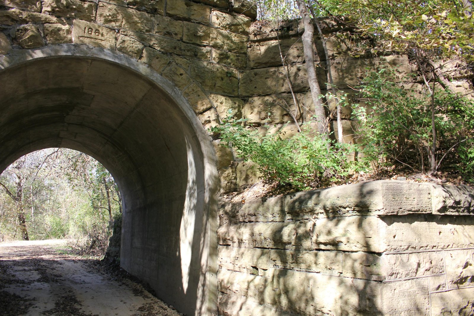 North abutment of south arch